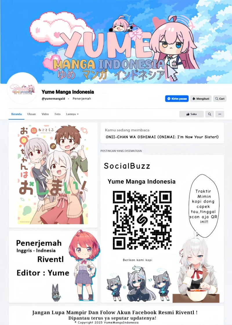 Manga Onii-chan wa Oshimai Chapter 114 gambar 2