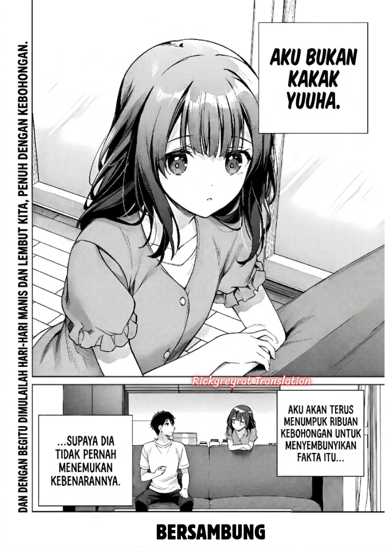 Ore wa Gimai ni Uso wo Tsuku ~Chi no Tsunaganai Imouto wo Ore ga Hikitoru Koto ni Shita~ Chapter 1 Gambar 61
