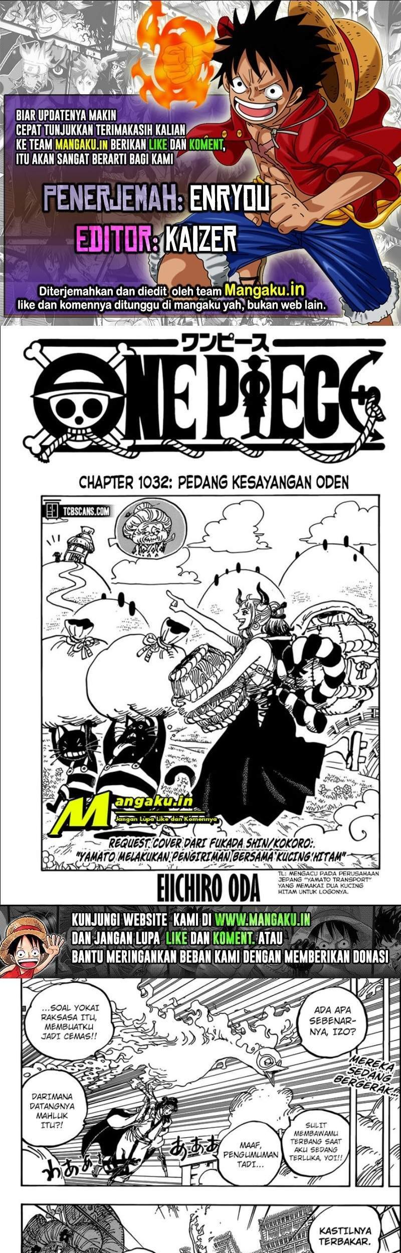 Komik One Piece Chapter 1032 gambar 1