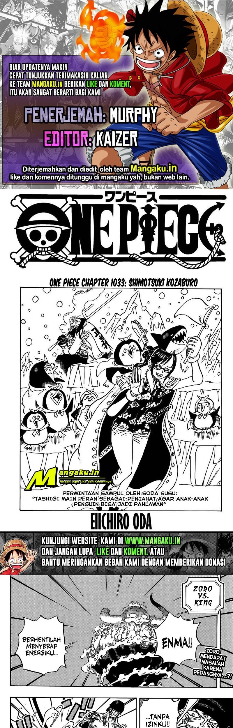 Komik One Piece Chapter 1033 gambar 1