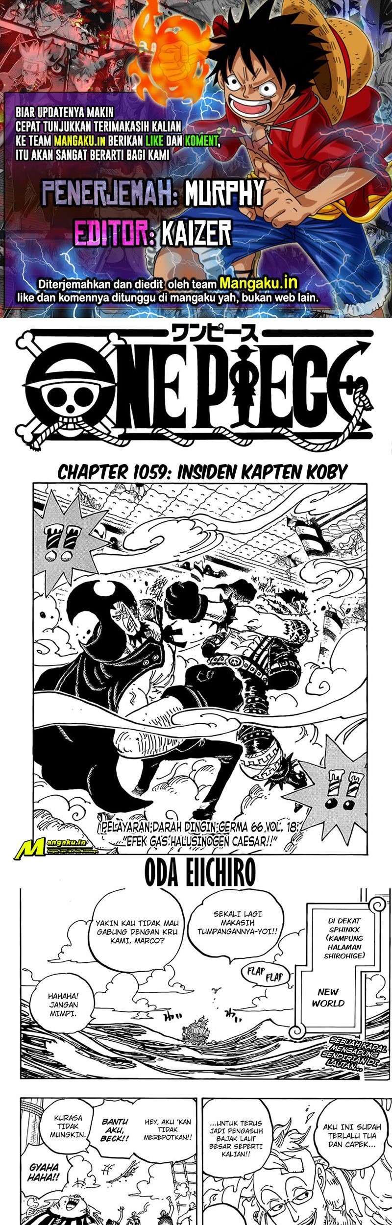 Komik One Piece Chapter 1059 gambar 1