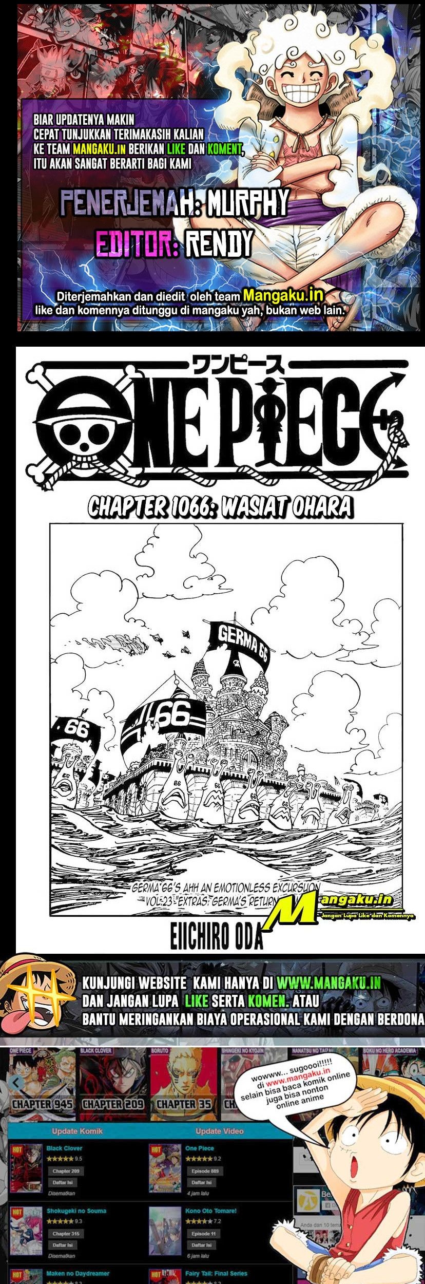 Komik One Piece Chapter 1066 gambar 1