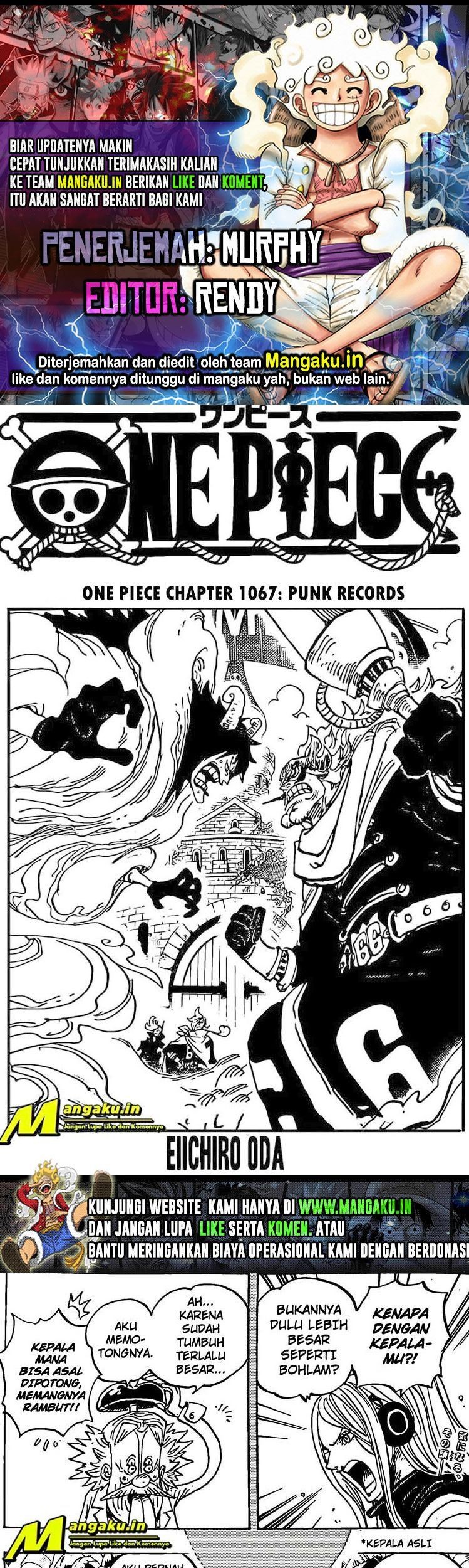 Komik One Piece Chapter 1067 gambar 1