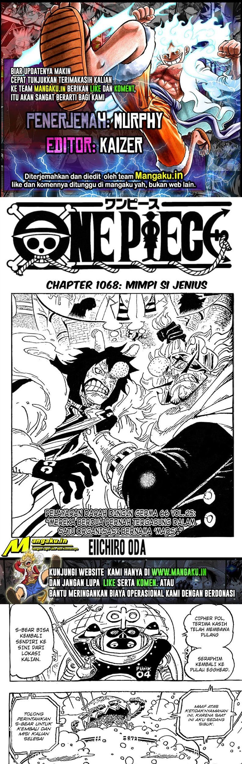 Komik One Piece Chapter 1068 gambar 1