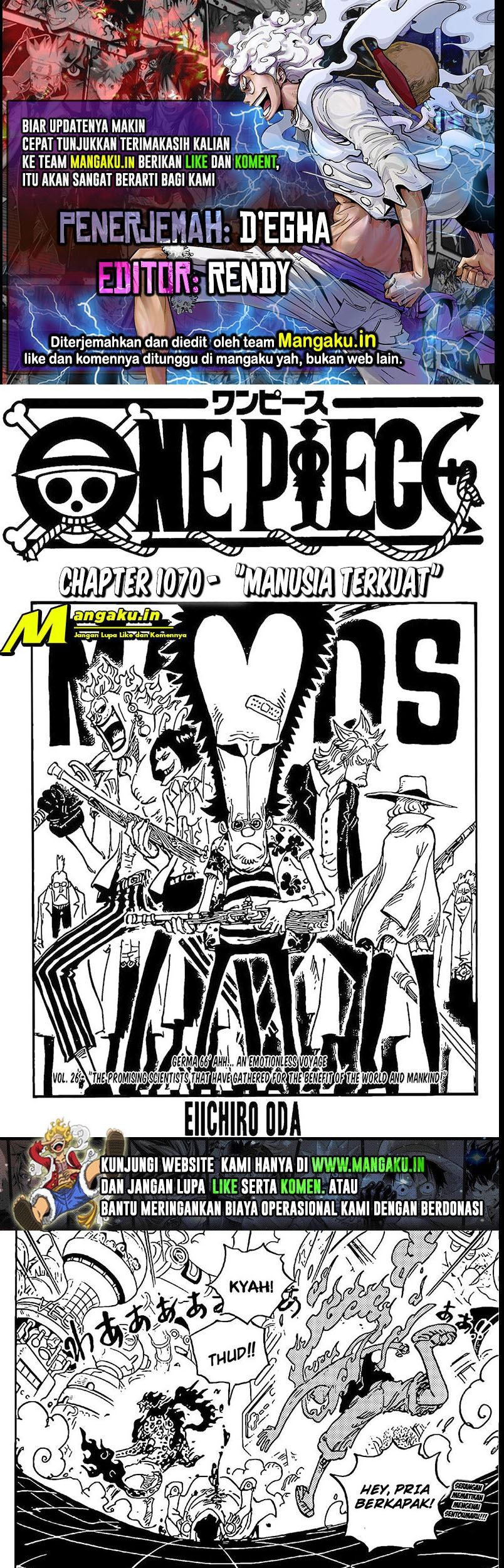 Komik One Piece Chapter 1070 gambar 1