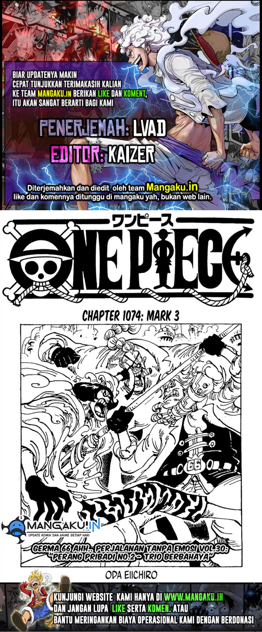 Komik One Piece Chapter 1074 gambar 1