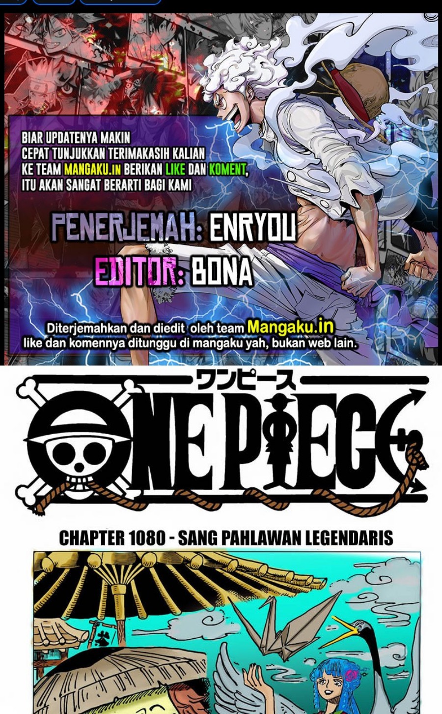 Komik One Piece Chapter 1080 gambar 1