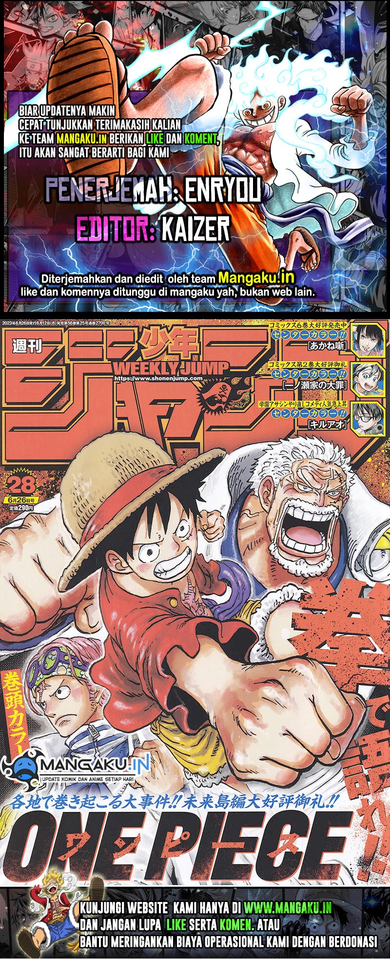 Komik One Piece Chapter 1086 gambar 1