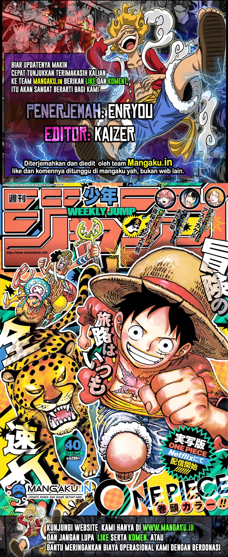 Komik One Piece Chapter 1091 gambar 1