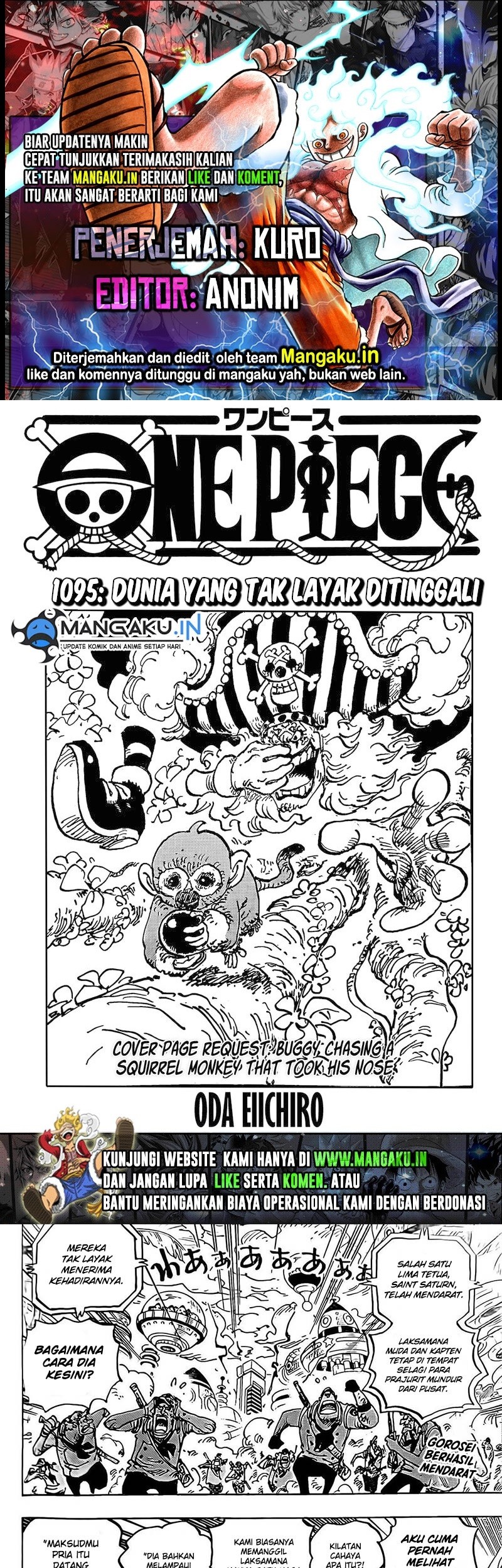 Komik One Piece Chapter 1095 gambar 1