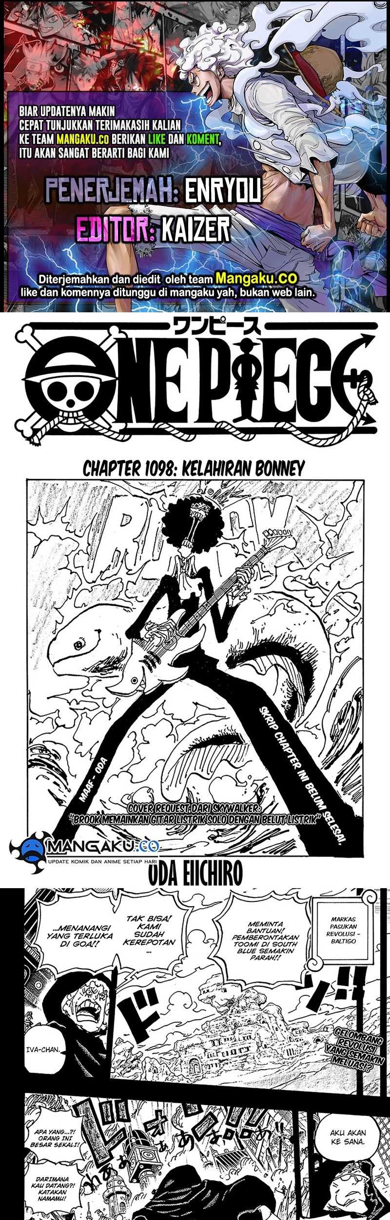 Komik One Piece Chapter 1098 gambar 1