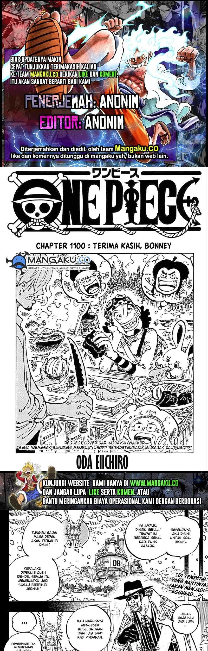 Komik One Piece Chapter 1100 gambar 1