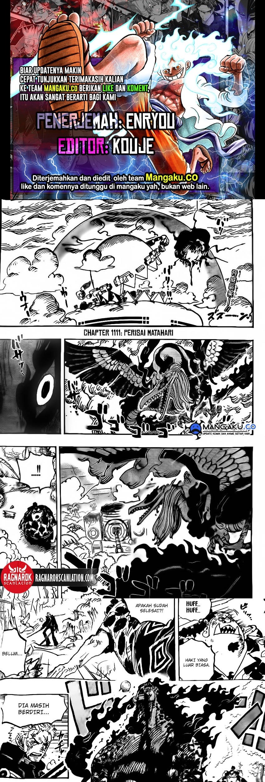 Komik One Piece Chapter 1111 gambar 1