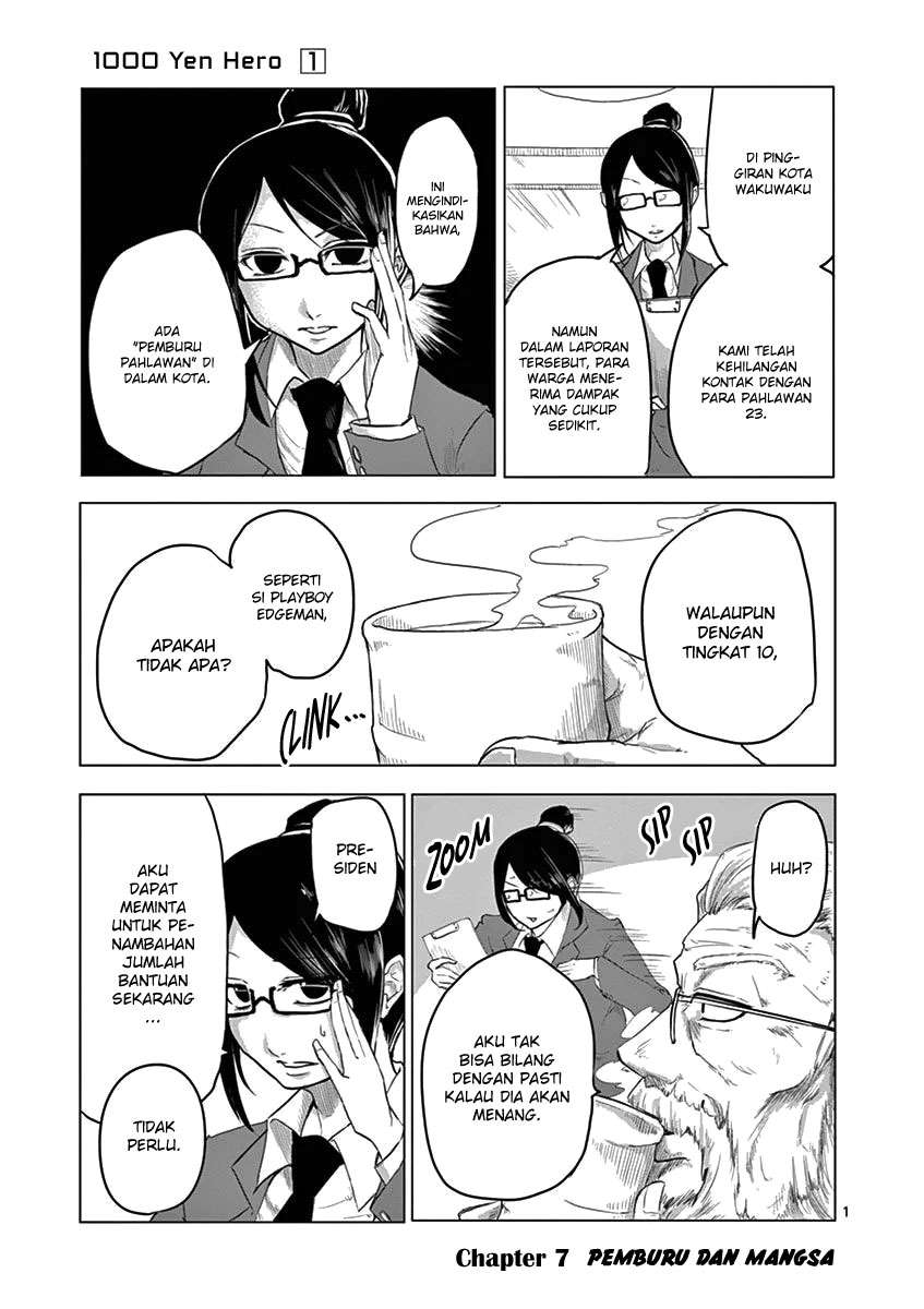 Manga 1000 Yen Hero Chapter 07 gambar 2