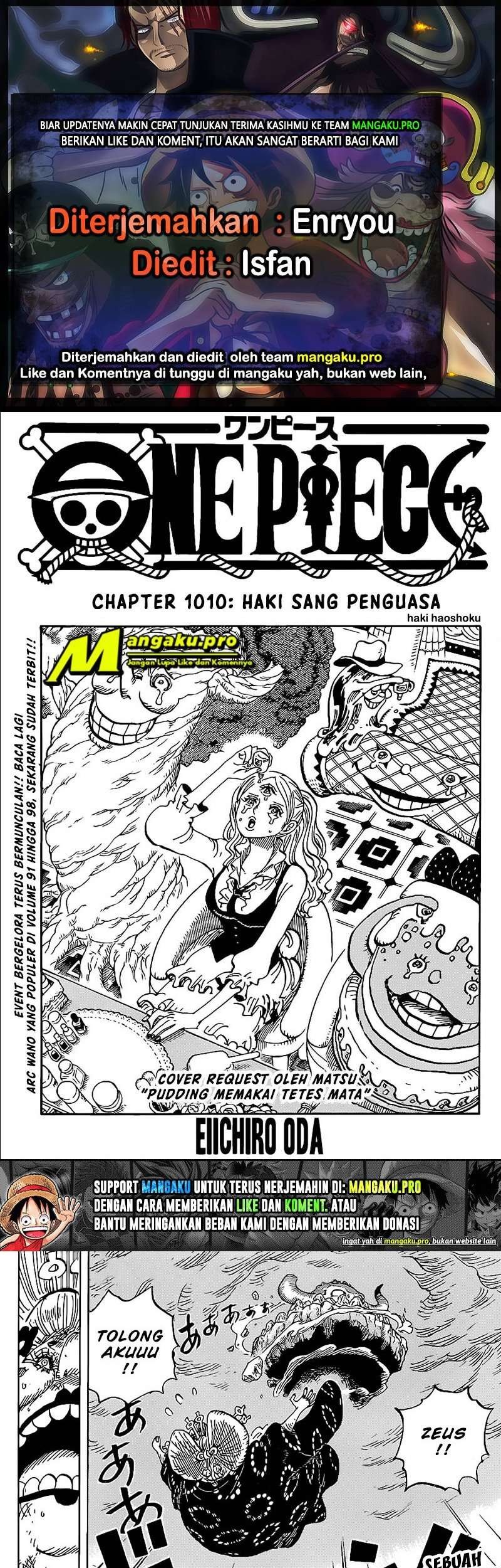 Komik One Piece Chapter 1010 gambar 1