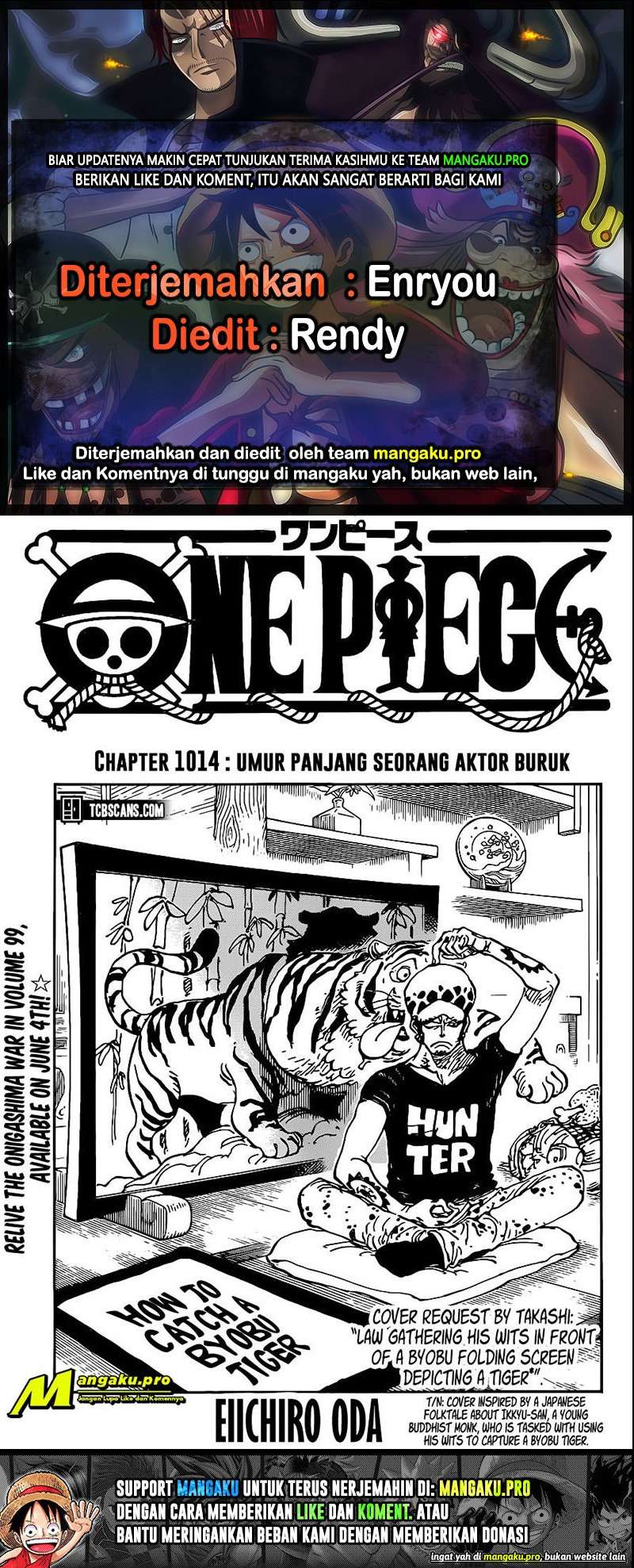Komik One Piece Chapter 1014 gambar 1