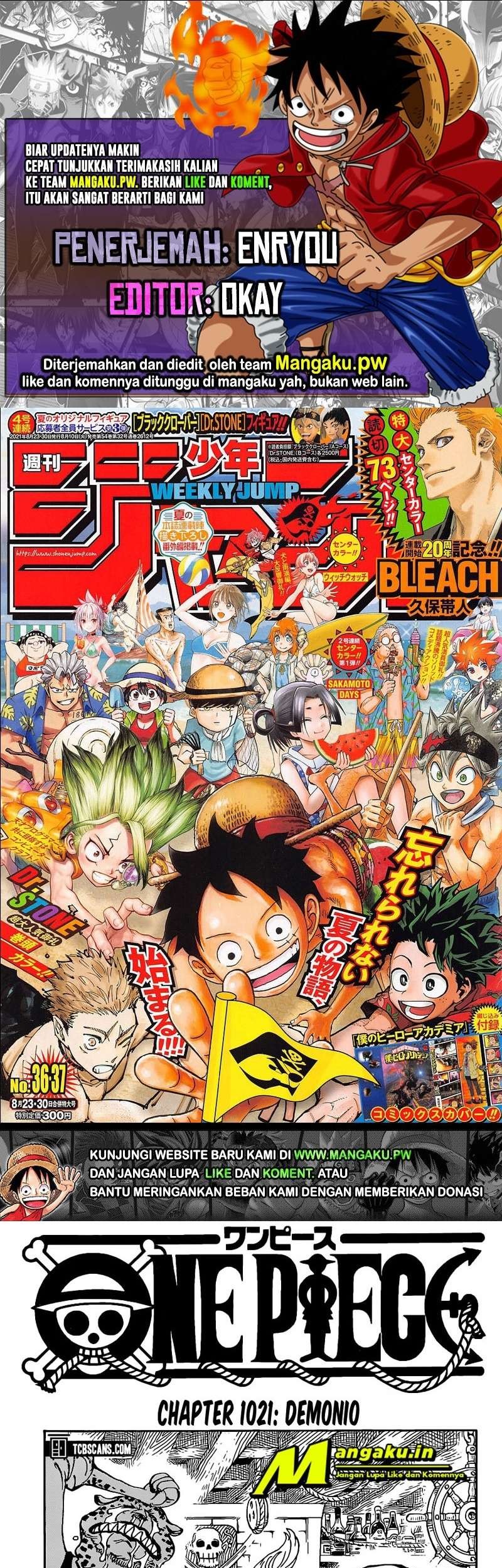 Komik One Piece Chapter 1021 gambar 1