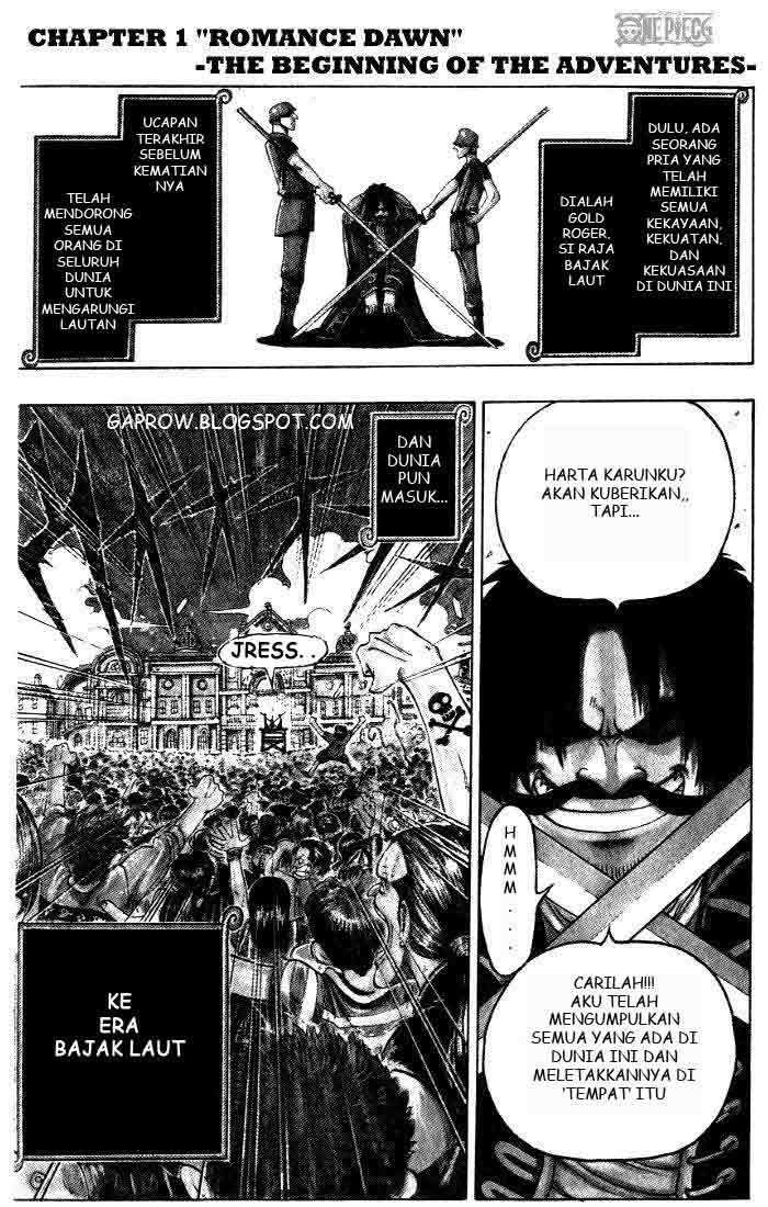 Komik One Piece Chapter 1 gambar 1