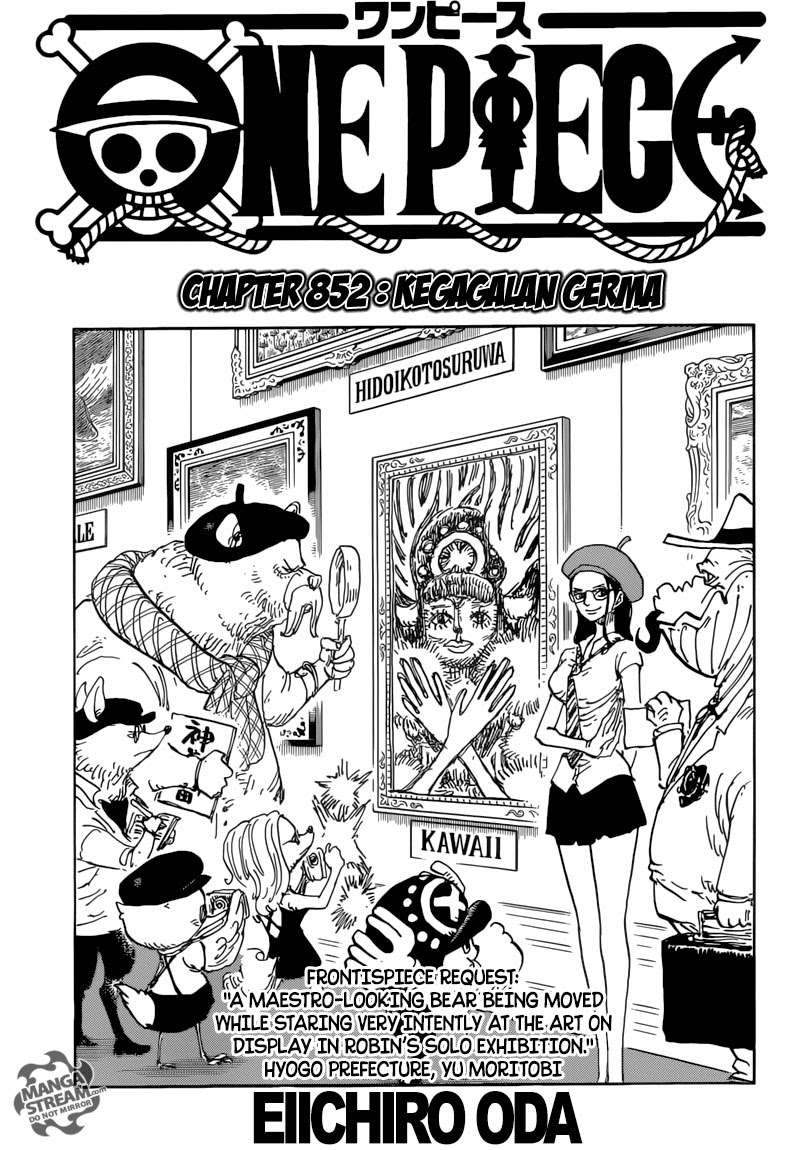 Komik One Piece Chapter 852 gambar 1