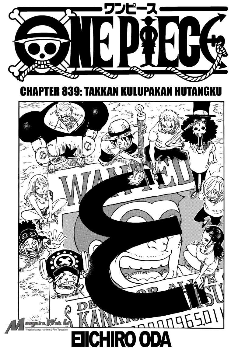 Manga One Piece Chapter 839 gambar 2