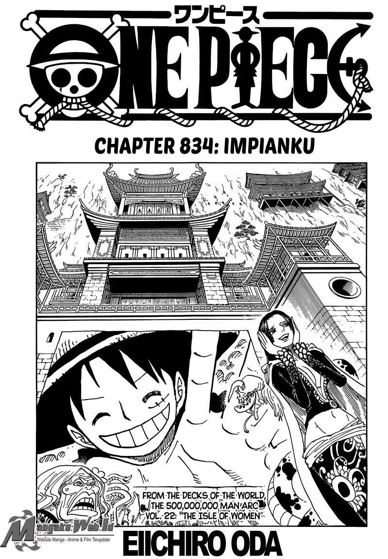 Manga One Piece Chapter 834 gambar 2
