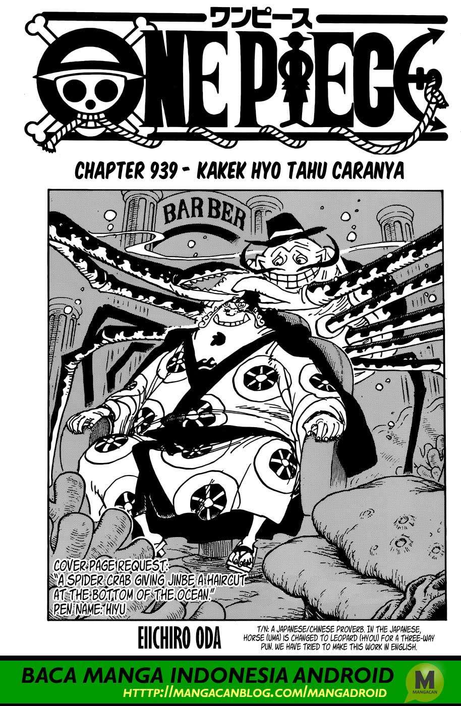Komik One Piece Chapter 939 gambar 1