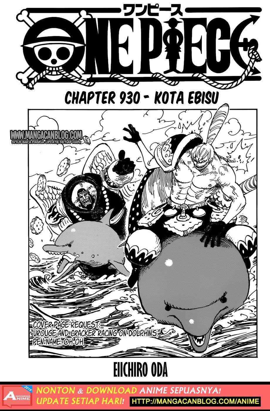 Komik One Piece Chapter 930 gambar 1