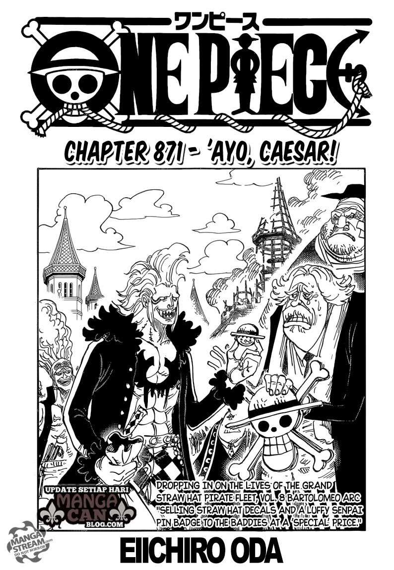 Komik One Piece Chapter 871 gambar 1