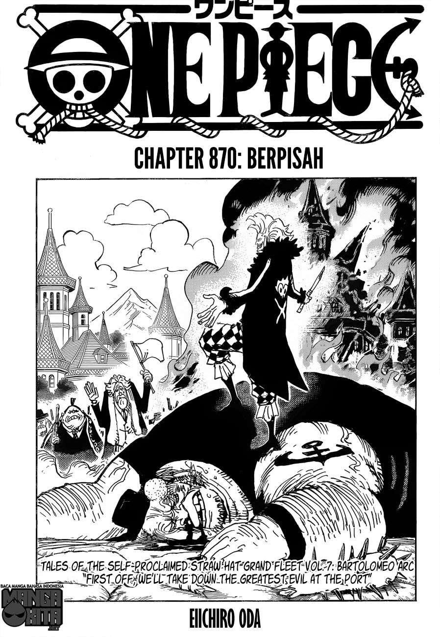 Manga One Piece Chapter 870 gambar 2