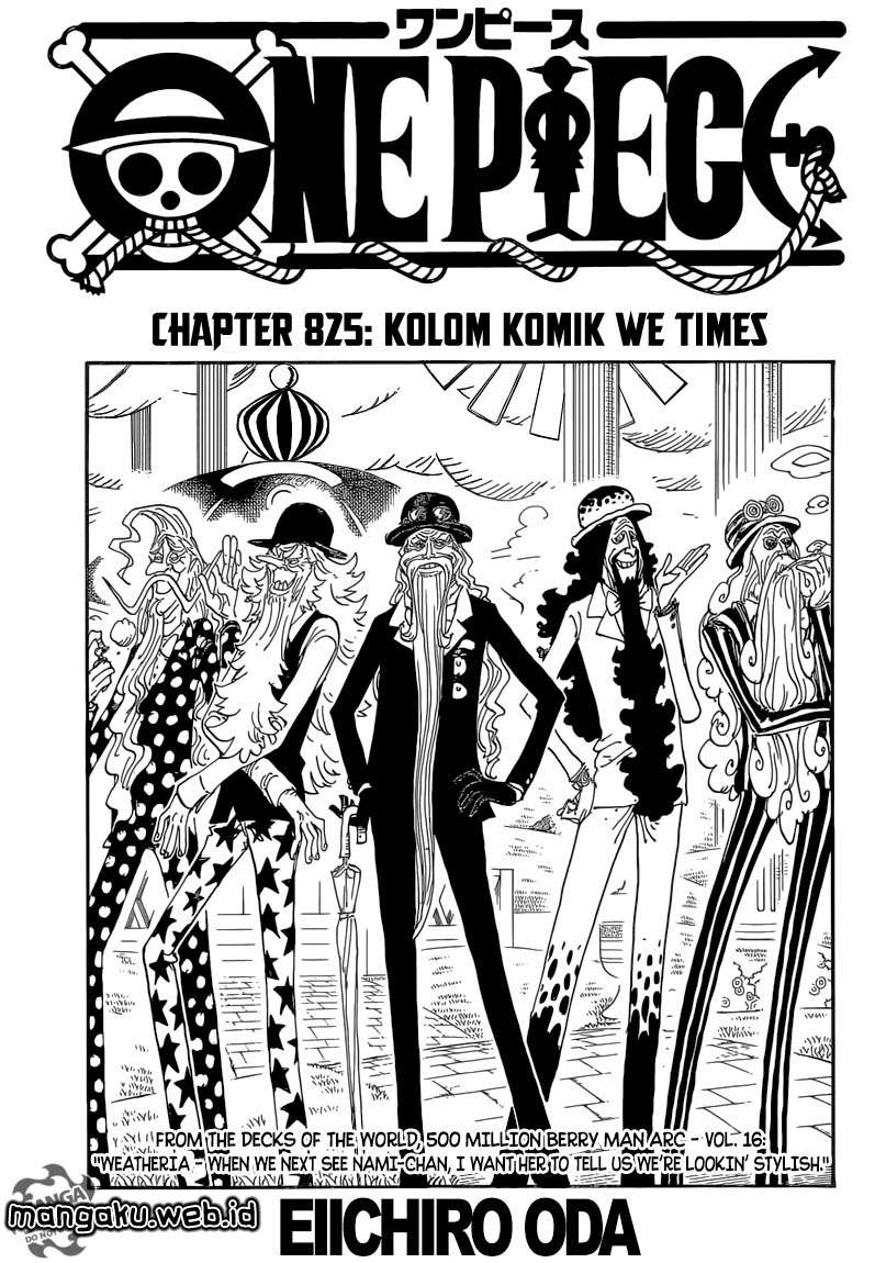 Manga One Piece Chapter 825 gambar 2