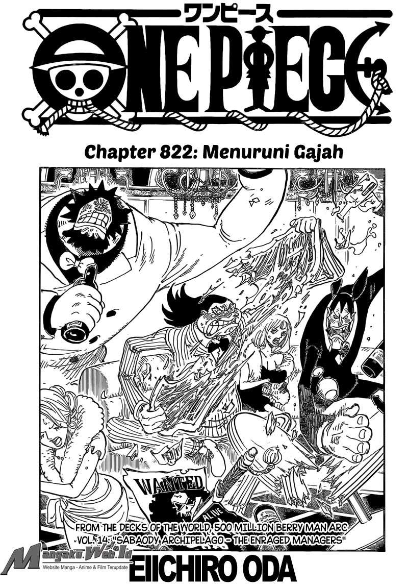 Manga One Piece Chapter 822 gambar 2