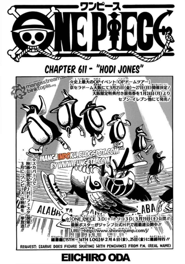 Komik One Piece Chapter 611 gambar 1