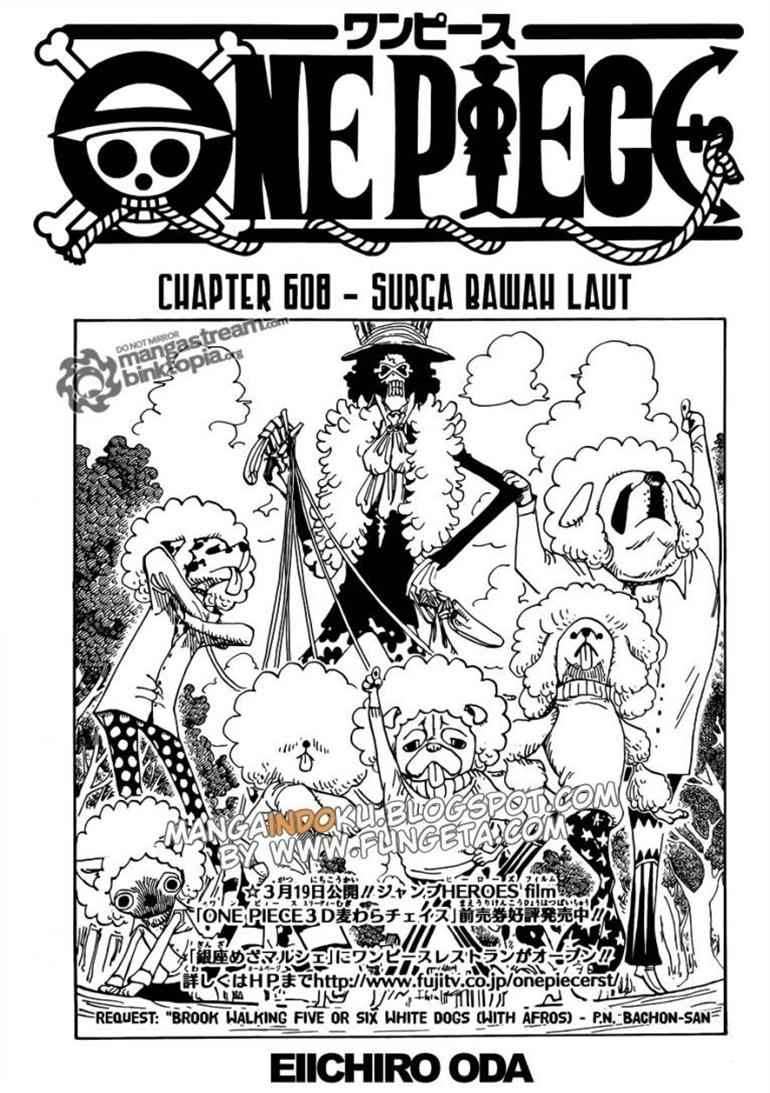 Komik One Piece Chapter 608 gambar 1