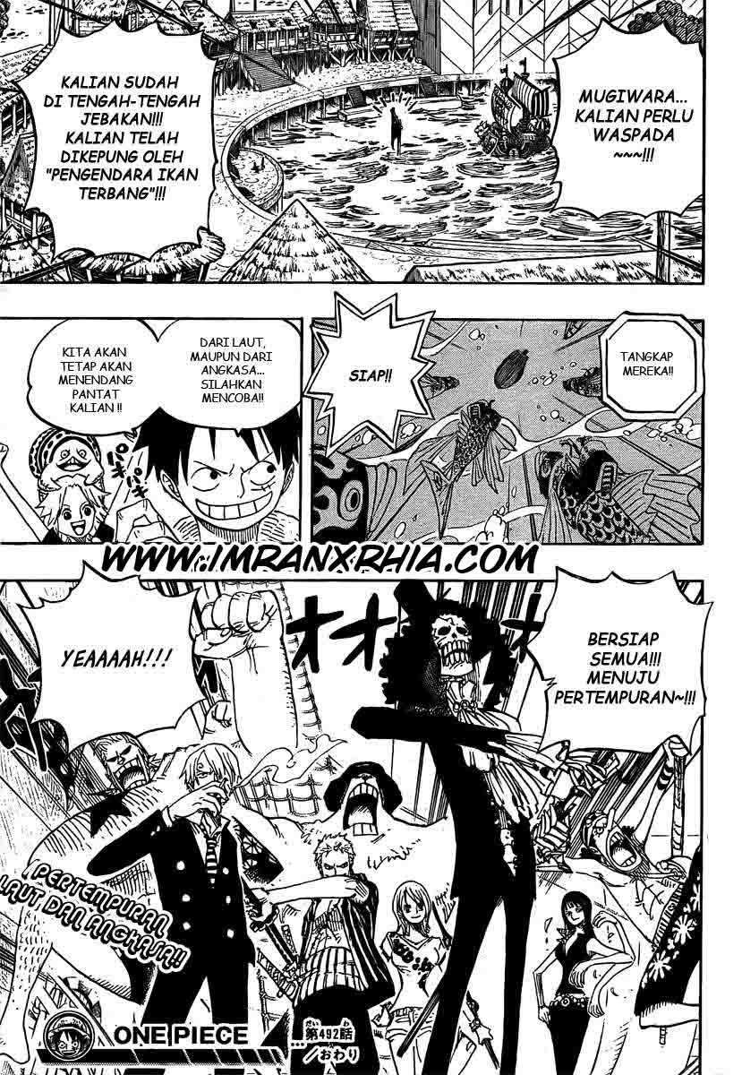 One Piece Chapter 492 Gambar 19