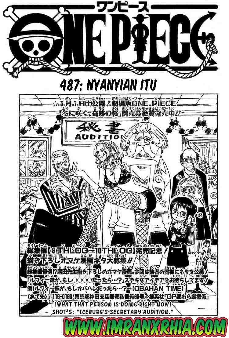 Komik One Piece Chapter 487 gambar 1